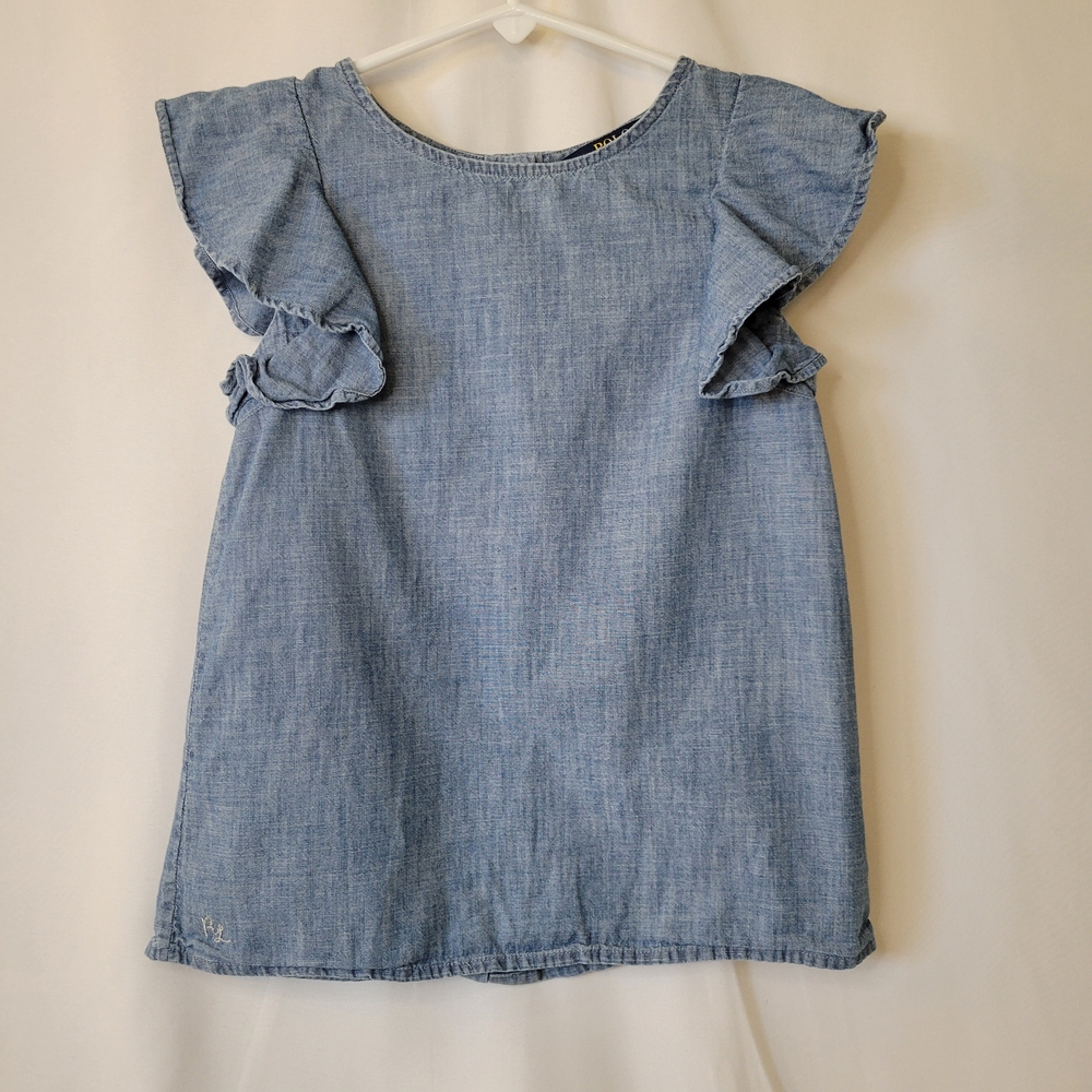 Polo by Ralph Lauren Blue Chambray Top